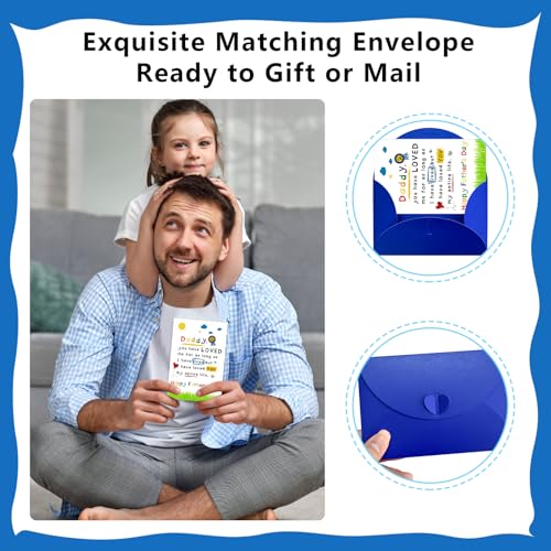 Heartfelt Father's Day Card for Daddy from Kids - 4x6