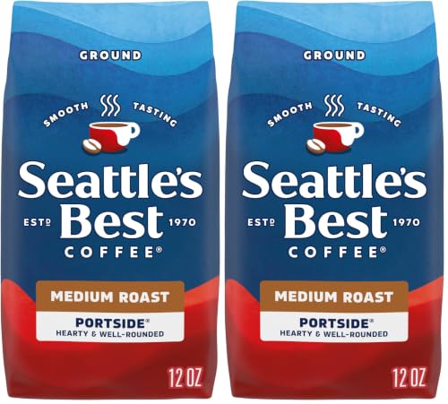 Seattle’s Best Coffee Medium Roast Ground Coffee Portside 12 oz Pack of 2