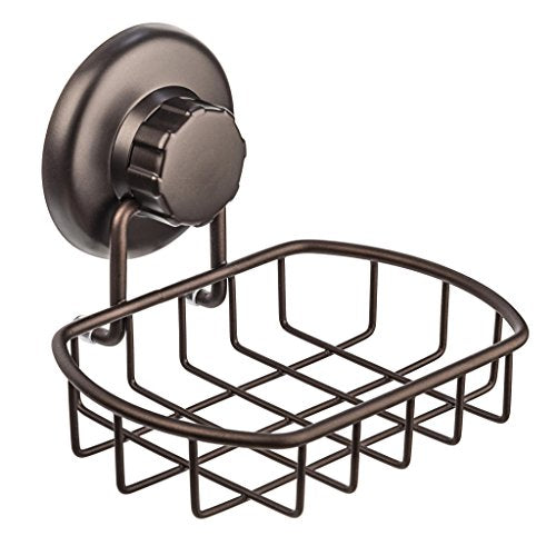 HASKO Bronze Suction Cup Soap Dish for Shower Wall Rustproof Stainless Steel