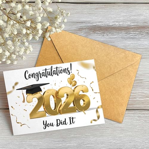 Graduation Card 306 - Classic Heartfelt Congratulations 2026