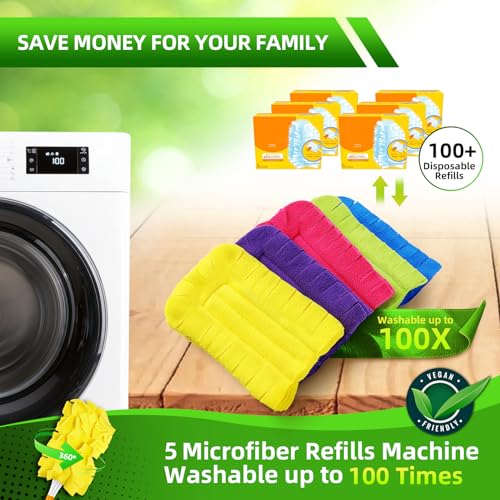 Reusable Duster Refills Compatible with Swiffer - 4 Pack