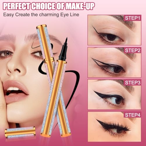 AOMIG Waterproof Liquid Eyeliner Pen, Long Lasting Smudge Proof Black