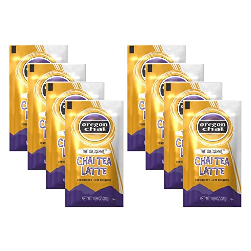 Oregon Chai Original Dry Chai Latte Mix, 8 Count Pack