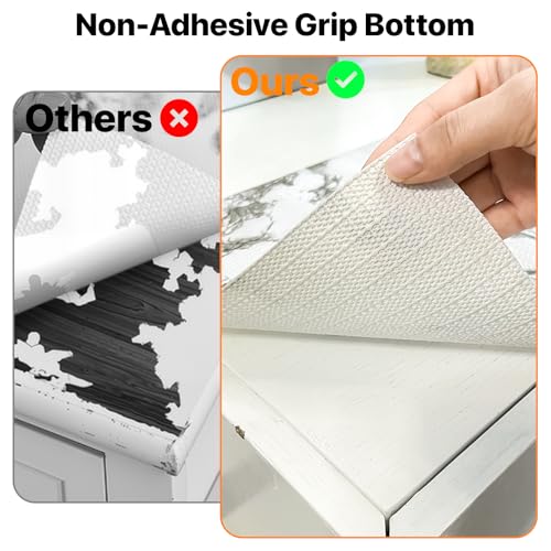 Niviy Non-Adhesive Marble Shelf & Drawer Liner - 12in x 10FT