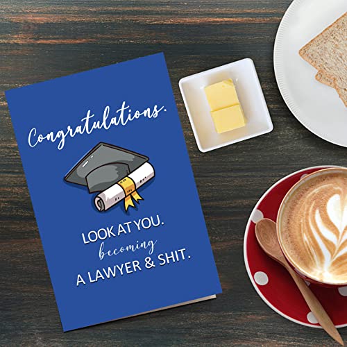 Funny Graduation Card for Law Students - Celebrate Becoming a Lawyer