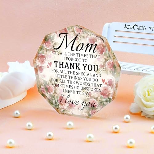 Acrylic Plaque Gift for Mom from Daughter - Meaningful Birthday Present