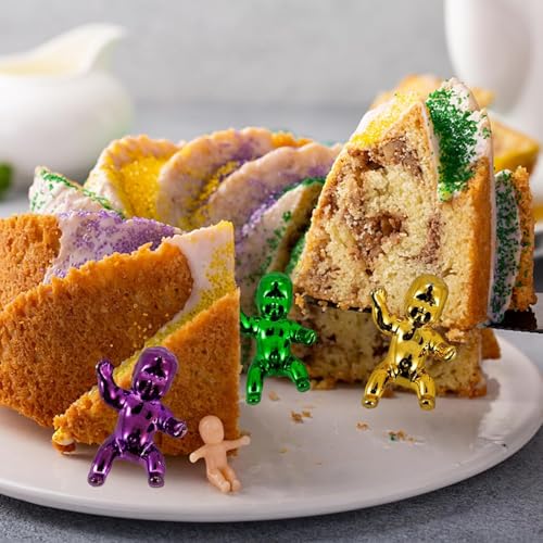 12PCS Mardi Gras King Cake Babies Decorations - Mini Figurines