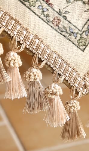 Patdrea French Vintage Linen Table Runner 12x102 Inches - Audrey Variation
