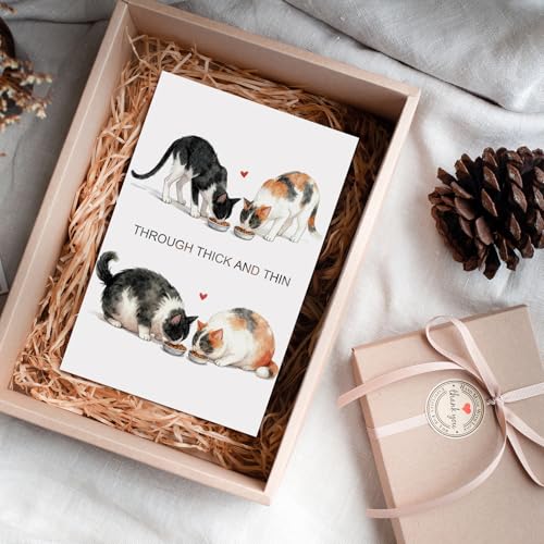 Romantic Cat Valentine's Day Card - Perfect for Cat Lovers
