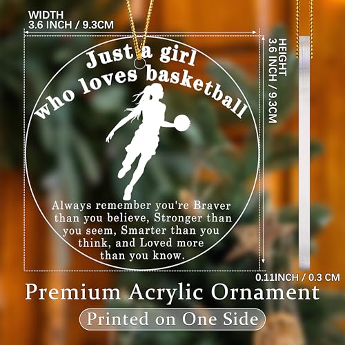 Personalized Basketball Ornament - Acrylic Christmas Decoration