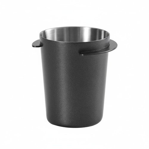 Kodrily Coffee Dosing Cup 51mm, Stainless Steel Espresso Dosing Cup, Black Coffee Powder Feeder Part Replacement for Espresso Coffee Machine with 51mm Portafilter, 1Pcs