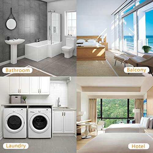 JOOM Retractable Clothesline - 9.2 Feet Stainless Steel for Laundry & Bathroom