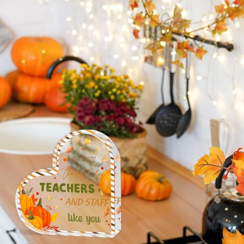 Heart-Shaped Acrylic Thanksgiving Decoration - Fall Home Decor