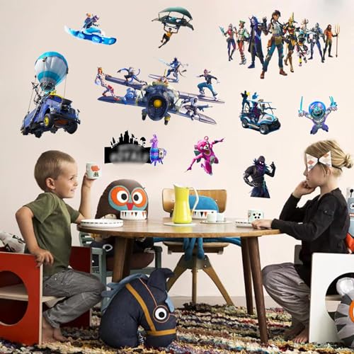 Cranberry Battle Royale Wall Decals - 10Pcs Sticker Set for Boys