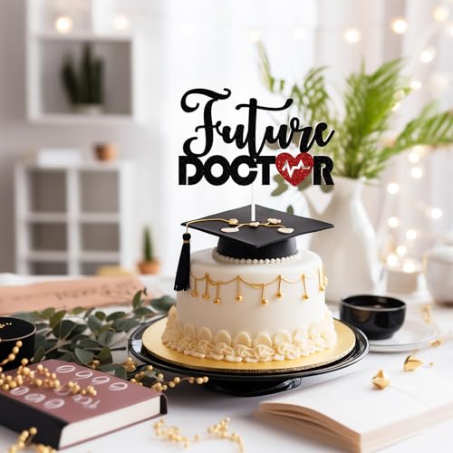 Future Doctor Cake Topper for Medical School Graduation