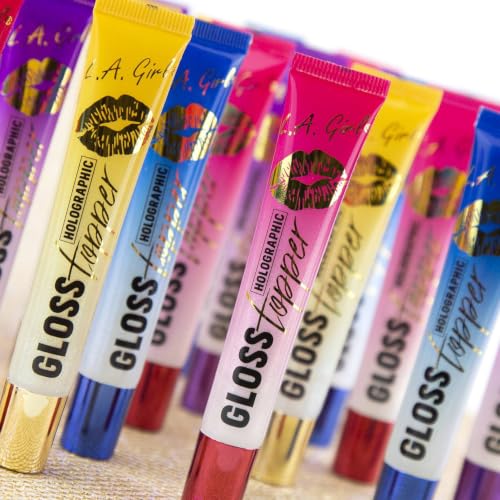 L.A. Girl Gloss Topper - Spark of Romance Holographic Rose Gold Lip Gloss