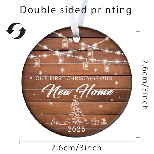 First Christmas in Our New Home 2025 Ceramic Ornament