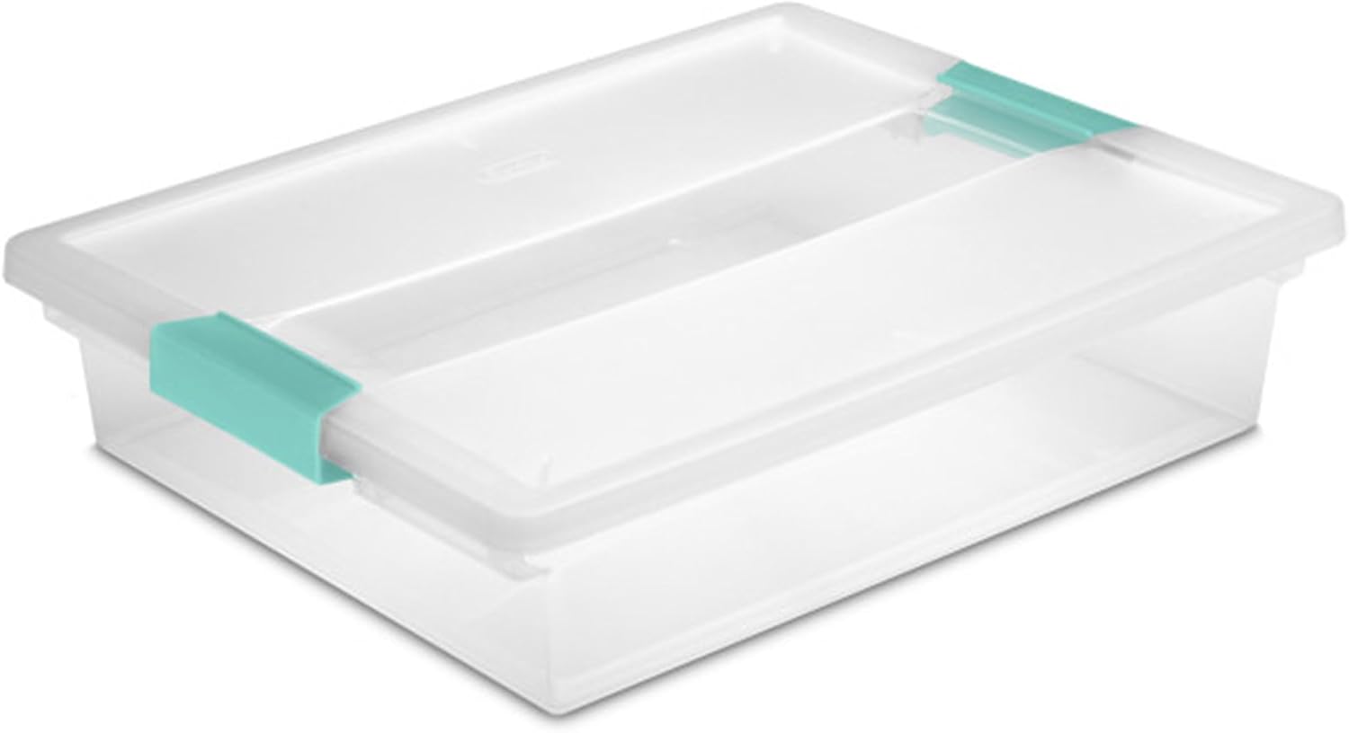 Sterilite 24-Pack Clip Box | Stackable Clear Plastic Storage Bins with Latching Lids - Ideal for Arts, Crafts & Office Organization