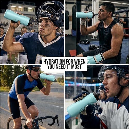 Under Armour Breeze Blue 32 oz Squeeze Water Bottle with Quick-Shot Lid