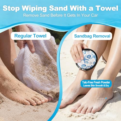Terra Sage X Starfish Sand Remover Mitt for Beach Towels & Skin, Quick Clean
