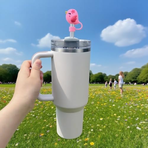 Silicone Straw Topper for Stanley Cup - Bird Shape, 10mm