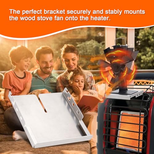 COMBIUBIU Aluminum Stove Fan Mounting Bracket for Portable Heaters