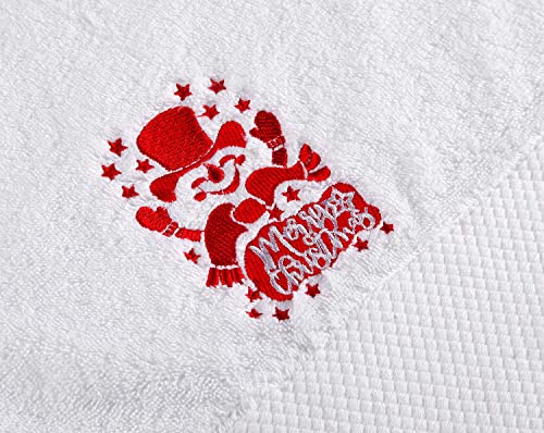 Quera Christmas Hand Towels Set - Let It Snow Snowman 2-Pack