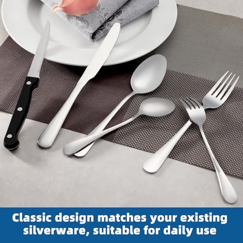WISKEMA 8-Piece Steak Knife Set - High-Carbon Stainless Steel