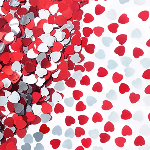 Red Heart Confetti for Wedding Engagement & Bachelorette Parties - 60g