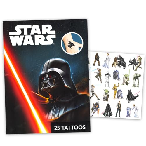 Star Wars Temporary Tattoos for Kids - 75 Pack Party Favors Bundle