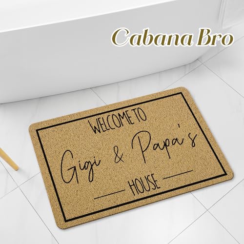 Papa Gifts Welcome Doormat - 17x30 Indoor Outdoor Entrance Mat