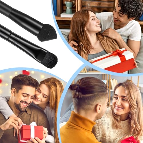 Dual Ended Hairline Powder Brush Set 2PCS Root Touch Up Sponge Tool