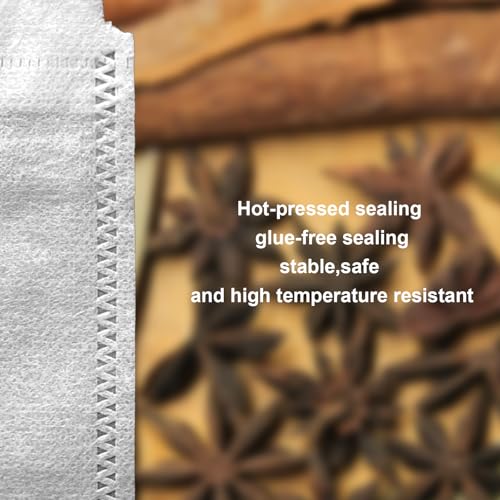 400PCS Disposable Tea Filter Bags with Drawstring for Loose Leaf Tea, Herbs & Spices
