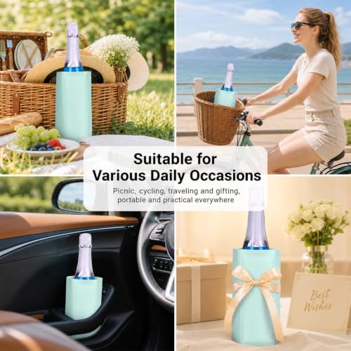 Portable Gel Wine Sleeve – Reusable Chiller for 750ml Bottles
