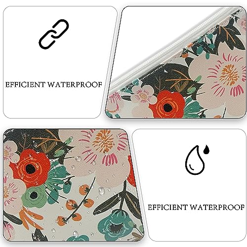 DEEZOMO Mini Leather Coin Purse Wallet and Portable Makeup Pouch