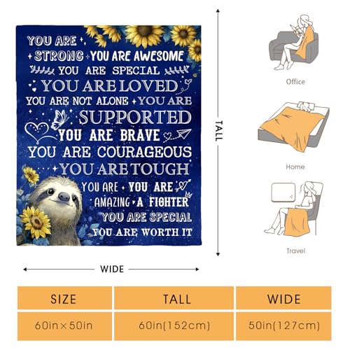 Soft Floral Throw Blanket - 50"x60" Cozy Gift for All Occasions
