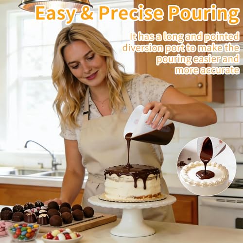 Wilewir Silicone Measuring Cups Set - 1/2 Cup, 1 Cup, 2 Cup - BPA Free
