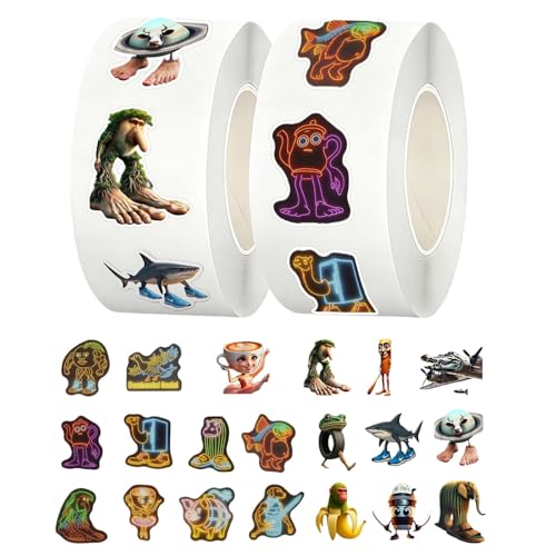 1000 AI-Designed Italian Brainrot Stickers - Waterproof Vinyl