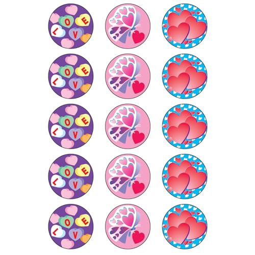 Valentine's Day Stinky Stickers, Scratch & Sniff, 60 Count
