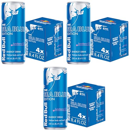 Red Bull Sea Blue Edition Energy Drink - Juneberry, 12-Pack