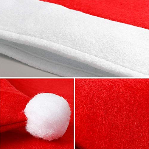 Callenbach Christmas Santa Hat Chair Covers - Half Cover 6 Pack