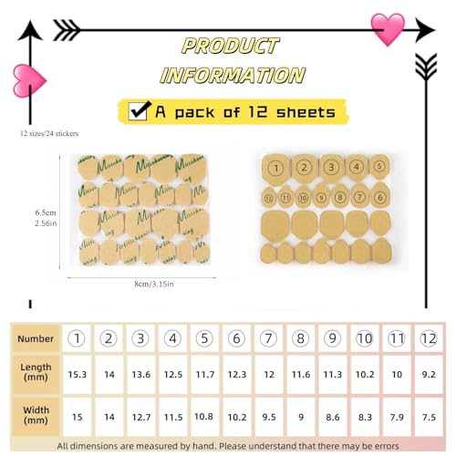 TIKIYOUN 288 Pcs Nail Adhesive Tabs - Ultra-Thin Waterproof Double-Sided Sticky Glue Dots for Press-On Nails