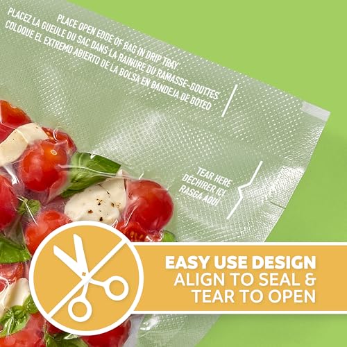 FoodSaver Quart Pre-Cut Vacuum Seal Bags - Easy Tear, 19 Pack