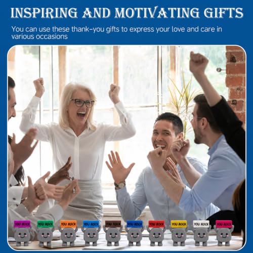 20 Mini You Rock Figurines - Inspirational Decorative Gifts