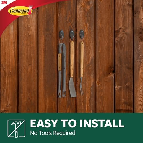 Command Outdoor Hooks - Damage-Free Wall Hooks with Strips