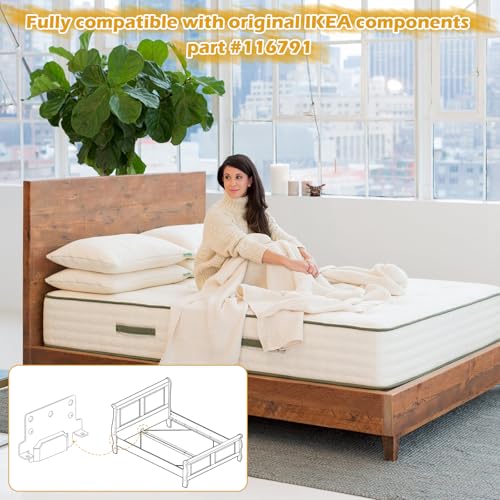 IWIWE 116791 Mounting Plate for IKEA Bed Frames - 2 Pack