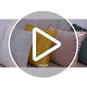 Deconovo Velvet Pom Pom Throw Pillow Covers - Dark Green, 16x16