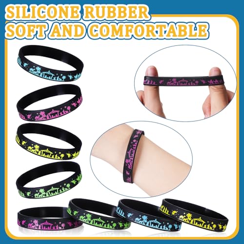 100 Pcs Christmas Nativity Silicone Bracelets Wristbands - Religious Holiday Gift