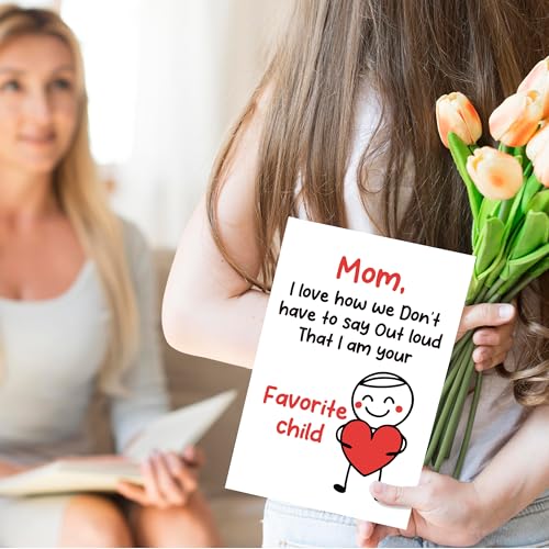 Funny Mother's Day Card - Favorite Child Joke Greeting Card for Mom
