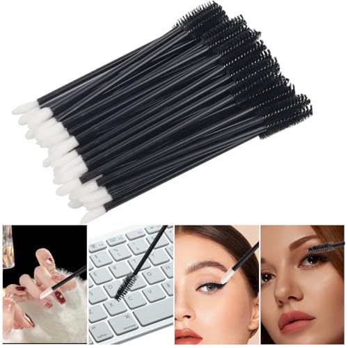 Disposable Double-Head Mascara Brush and Lip Wand 50pcs